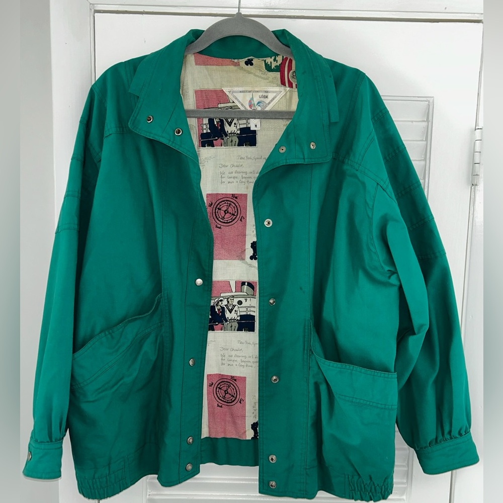 Rare & Vintage Utex Womens Teal Jacket Medium